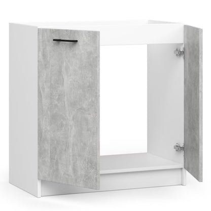 Køkkenvaskeskab Oliwia 80x46 cm Hvid Beton