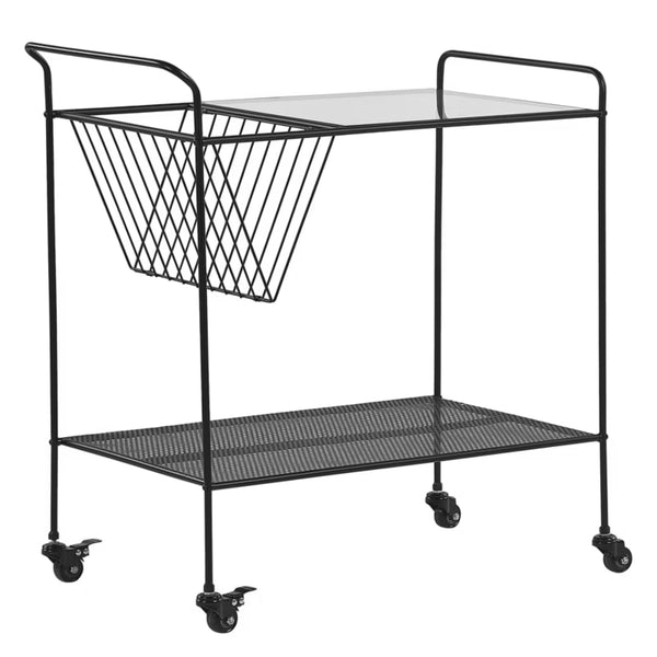 Køkkenvogn Metal Sort