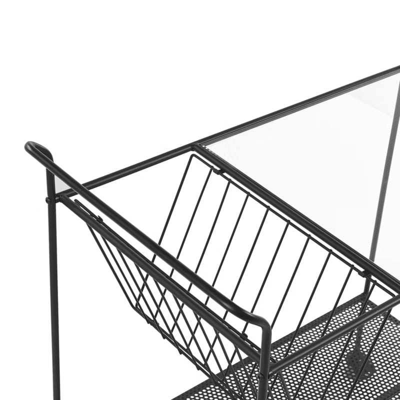 Køkkenvogn Metal Sort