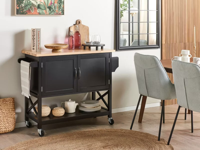 Køkkenvogn Skandinavisk Design Sort