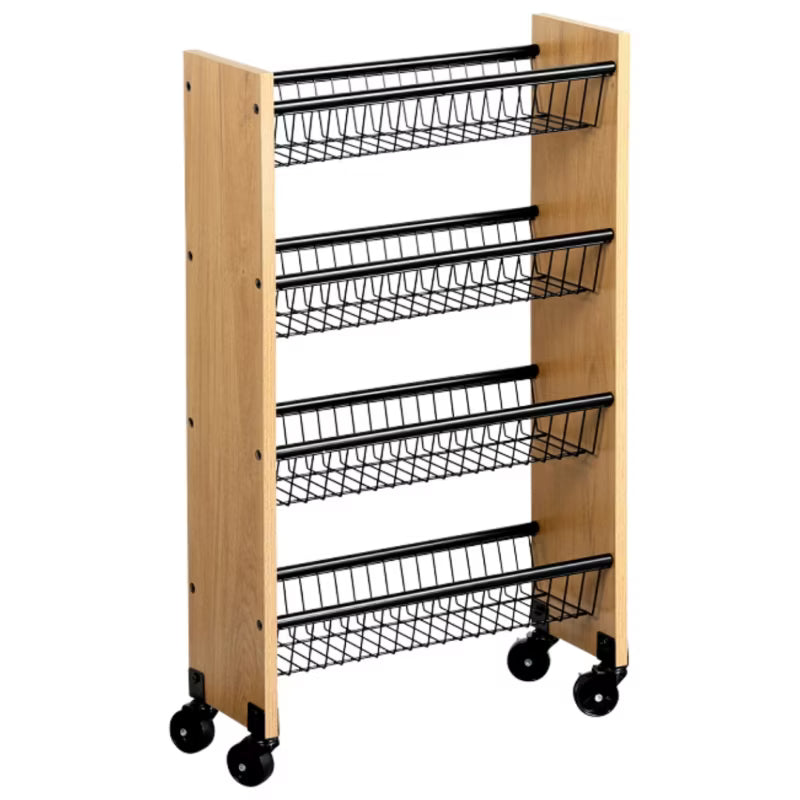 Køkkenvogn Smal 45x17x77 cm 4 Kurve