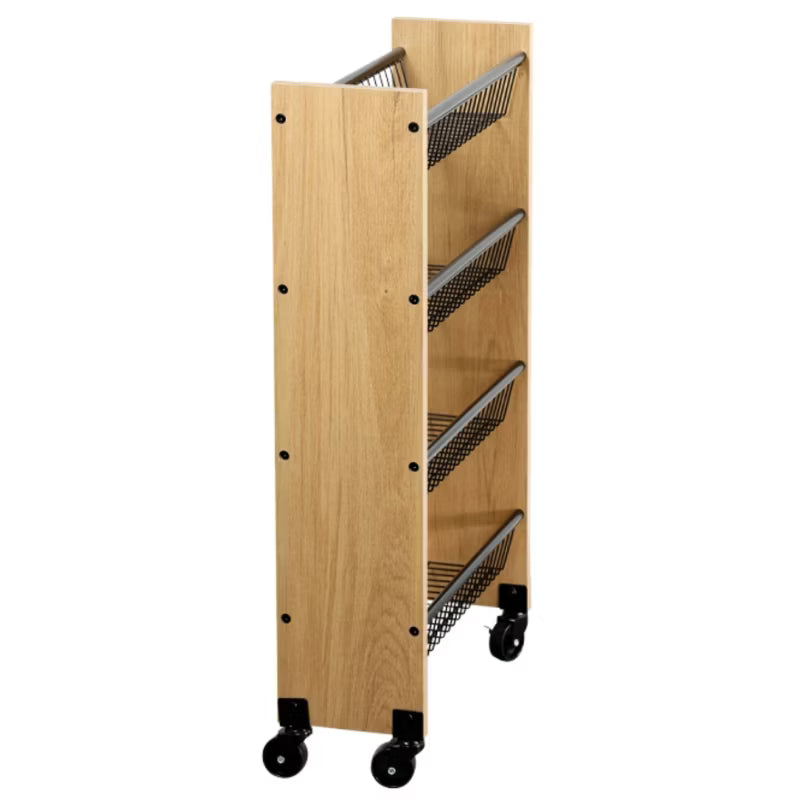 Køkkenvogn Smal 45x17x77 cm 4 Kurve