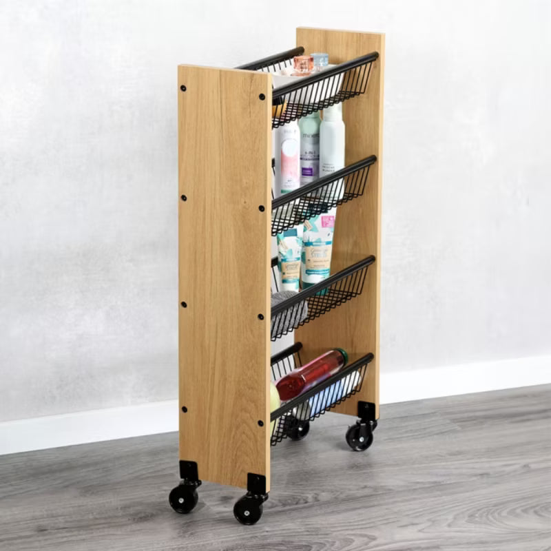 Køkkenvogn Smal 45x17x77 cm 4 Kurve