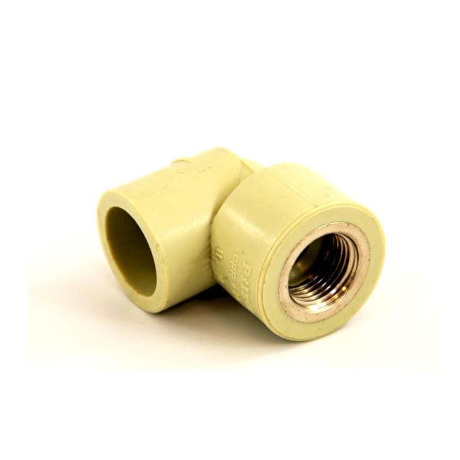 90° PP-R bøjning med indvendigt messinggevind 25 x 1/2" fra Idmar Group