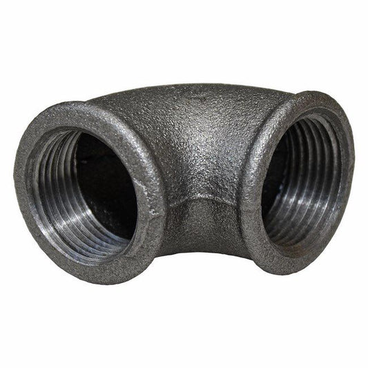 Sort 1" gevindbøjning til rør