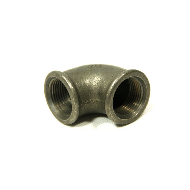 Sort 3/4" gevindbøjning til rør