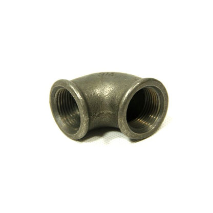 Sort 3/4" gevindbøjning til rør