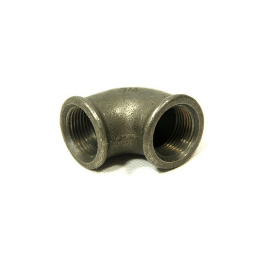 Sort 3/4" gevindbøjning til rør