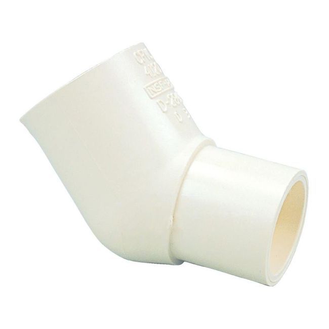 PVC-nippelbøjning 45° Idmar Group KWZ 1/2"