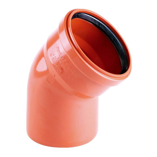 PVC-bøjning Pipelife 200 mm 67°