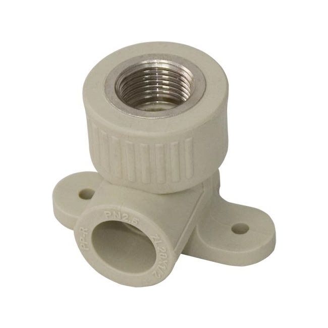 PP-R vinkelfitting Idmar Group vægmontering med indvendigt gevind 16 x 1/2"