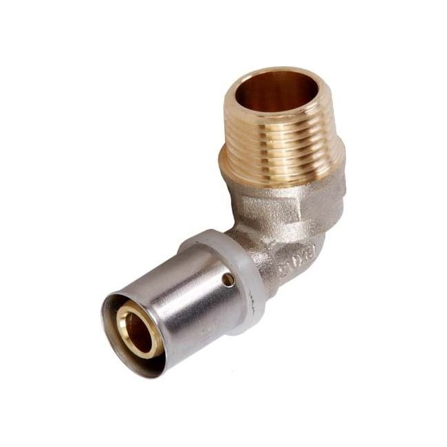 Presfittingsbøjning Idmar Group med udvendigt gevind 1/2" x 20 x 2 mm