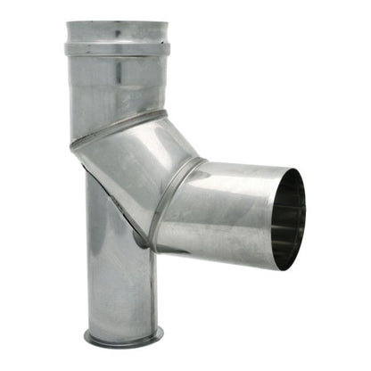 Røgrørbøjning 60 mm 90° Rustfrit Stål