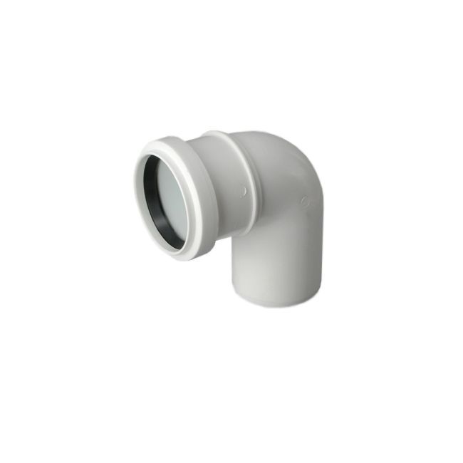 Pipelife 87° bøjning 32 mm hvid