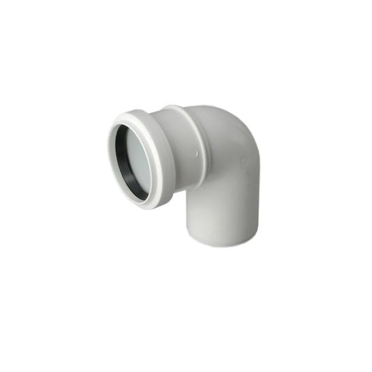 Pipelife 87° bøjning 32 mm hvid