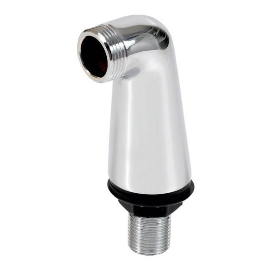 Tycner kromet vinkelfitting til stående armatur 1/2" x 3/4"