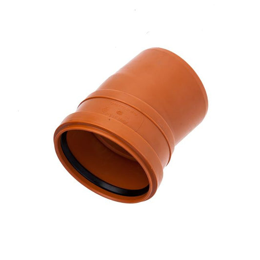 Kanalbøjning Pipelife 15° 110 mm orange