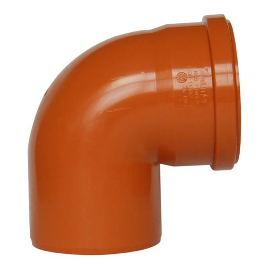Kanalbøjning Pipelife 87° 160 mm orange