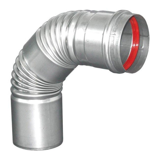 Komin-Flex bøjning 87° 80 mm