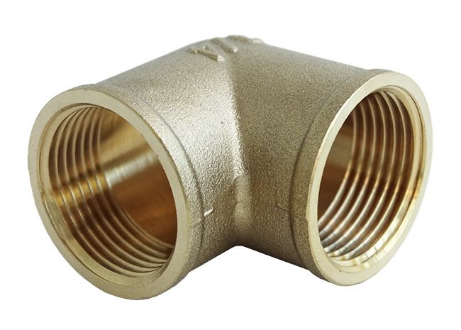 Muffevinkel 3/4" i messing