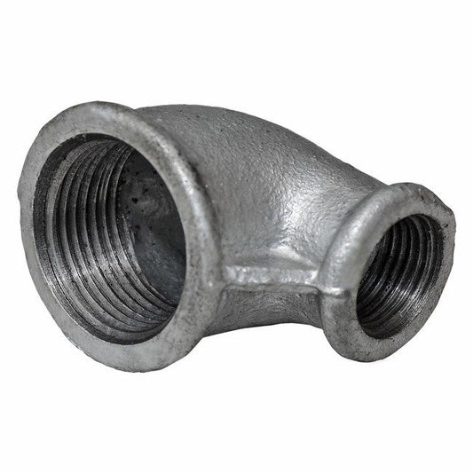 Skruelbow 1" x 3/4" i duktilt støbejern