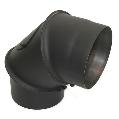 Justerbar Røgbøjning 130 mm Sort