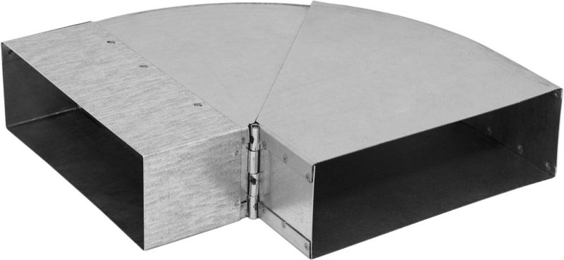 Justerbart rørbøjning Darco 150 x 50 mm 45-90° galvaniseret