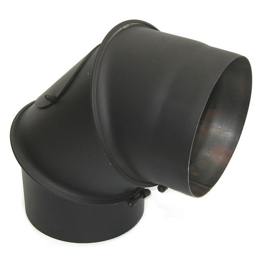 Justerbart røgafgangsknæ Darco 200 mm sort