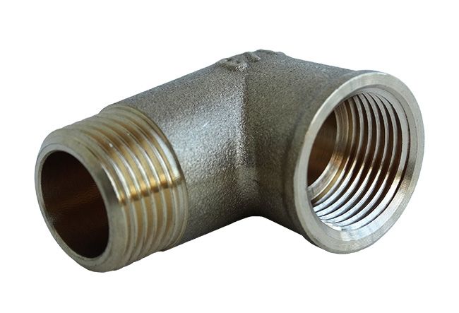 Nippelbøjning 3/8" i messing