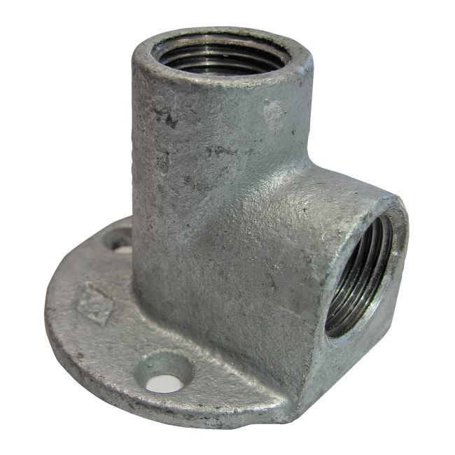 Vægmonteret galvaniseret rørbøjning ErE 1/2"