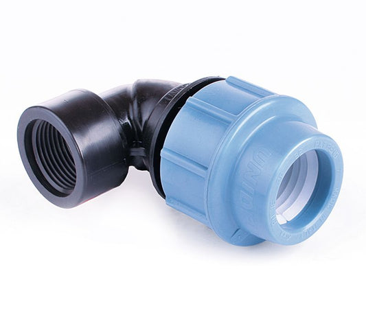 PE-bøjning Pipelife med indvendigt gevind 32 mm x 1"
