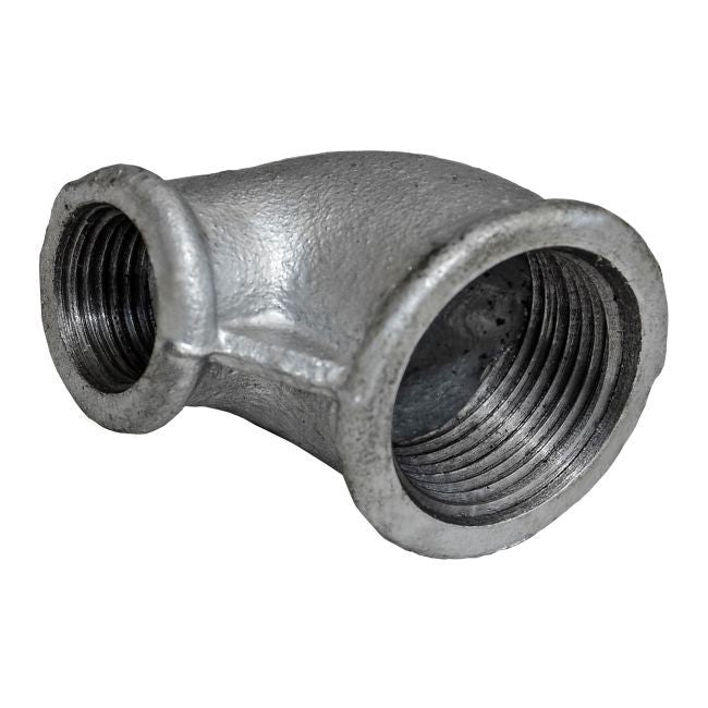 ErE galvaniseret reduktionsbøjning 1" x 1/2"