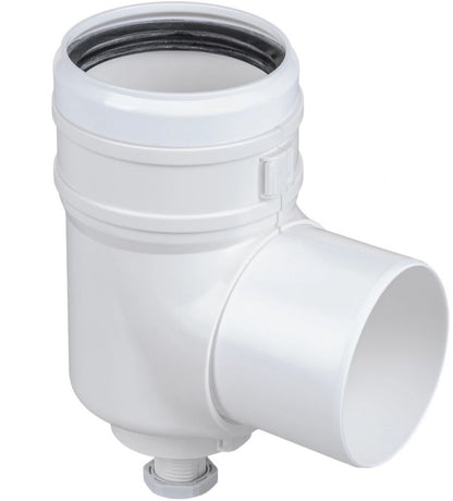 PP Rørbøjning 80 mm 87° Hvid