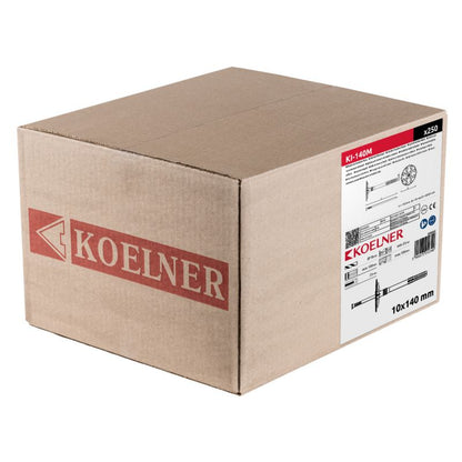Isoleringsdybel 10x140 mm Hvid/Grå | KI-140M