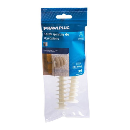 Rawlplug isoleringsdybel til polystyren 28 x 85 mm, 4 stk.