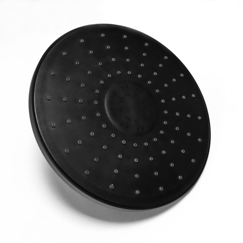 Brusesøjle med Regnbruser 20 cm Sort Mat 5903205769923