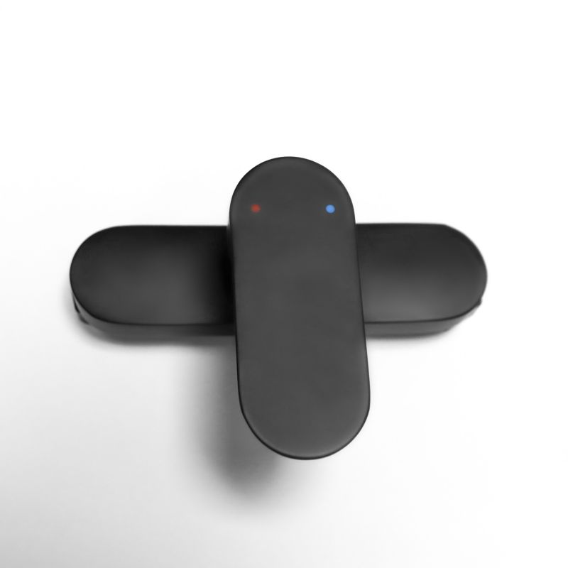 Brusesøjle med Regnbruser 20 cm Sort Mat 5903205769923