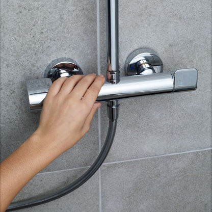 GoodHome Cavally termostatisk brusekolonne