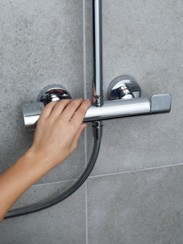 GoodHome Cavally termostatisk brusekolonne
