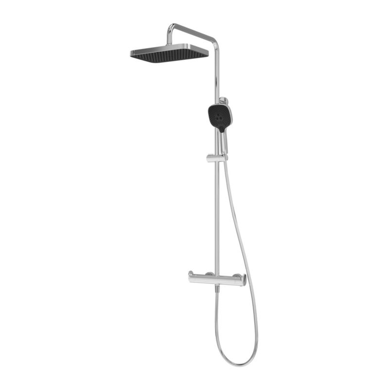 Termostatisk Brusesøjle Kentia 3-Funktion Krom 30 cm