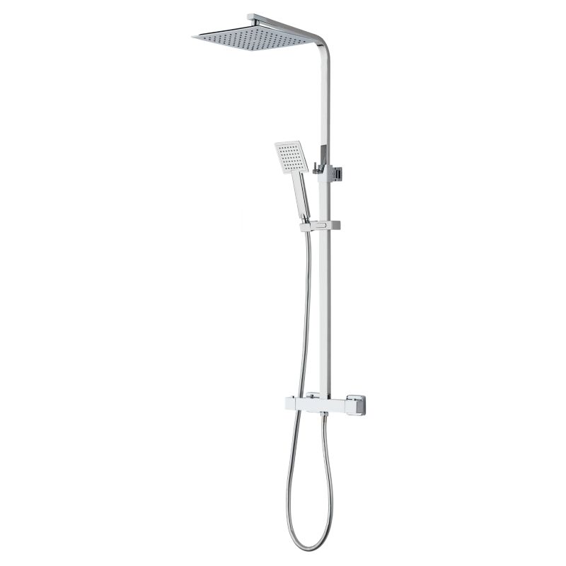 Termostatisk Brusesøjle 130 cm Krom 25 cm Hovedbruser