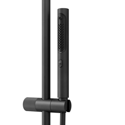 Brusesøjle Levanna med Termostatisk Batteri Sort Mat