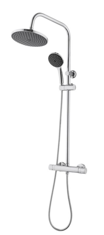 Goodhome Lidia brusekolonne Ø 20 cm 1-funktions med termostatbatteri
