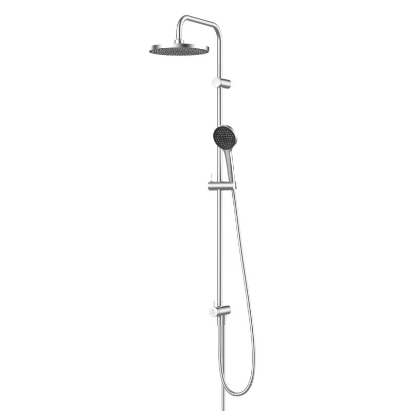 Brusekolonne Maza OPTI med 23 cm Regnbruser i Krom