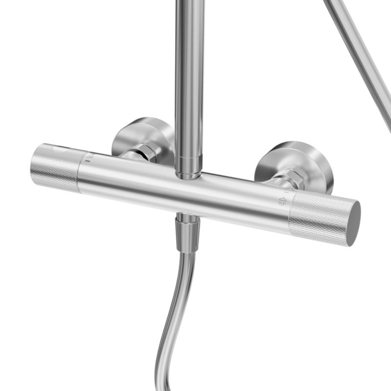 Termostatisk Brusesøjle Owens 250 mm Forkromet 132,9 cm