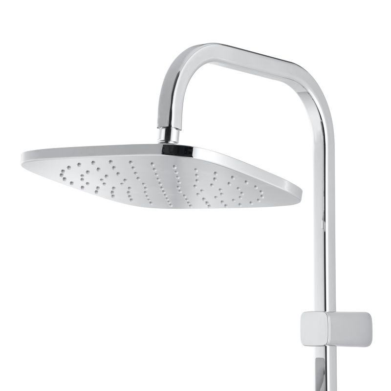 GoodHome Teesta 3‑funktioners brusekolonne i krom
