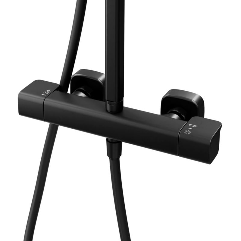 Brusekolonne Teesta med Termostatarmatur Sort 115,3 cm | 3663602321224