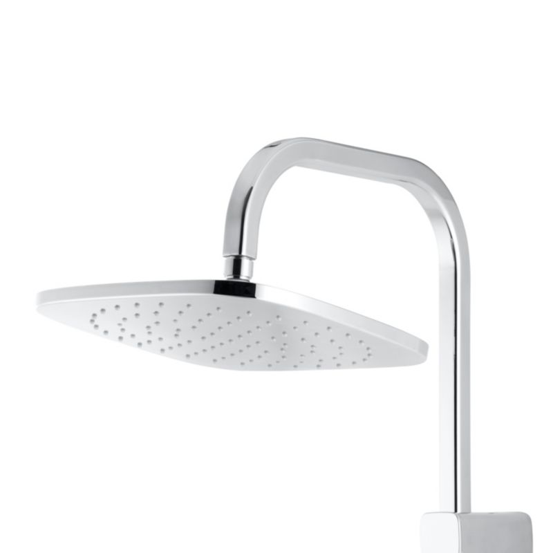 Termostatisk Brusesøjle Teesta 99x1143 mm Sølv med Regnbruser