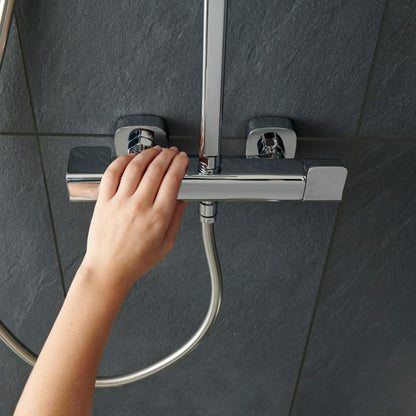 GoodHome Teesta termostatisk brusekolonne med termostatbatteri