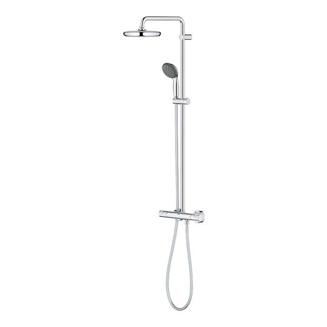 Grohe Vitalio Start brusekolonne med termostatbatteri, Ø 21 cm